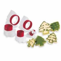 Cuisipro Snap Fit Holiday Tree Shape Cookie Cutters, Set of 5
