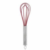 Cuisipro Soft-Grip Silicone Egg Whisk 8-inch Red