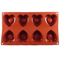 Fat Daddio's Dimpled Heart Shaped Molds