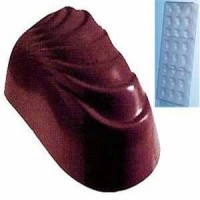 Fat Daddio's Ribbed Oblong Polycarbonate Candy Mold 24 Piece Tray